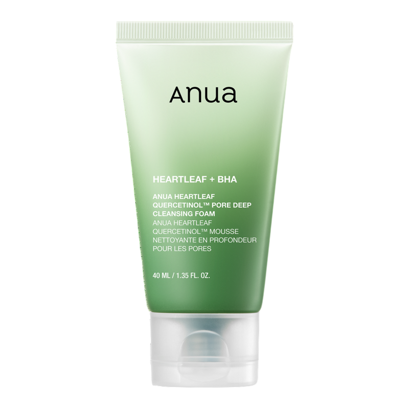 anua Heartleaf quercetinol pore deep cleansing foam