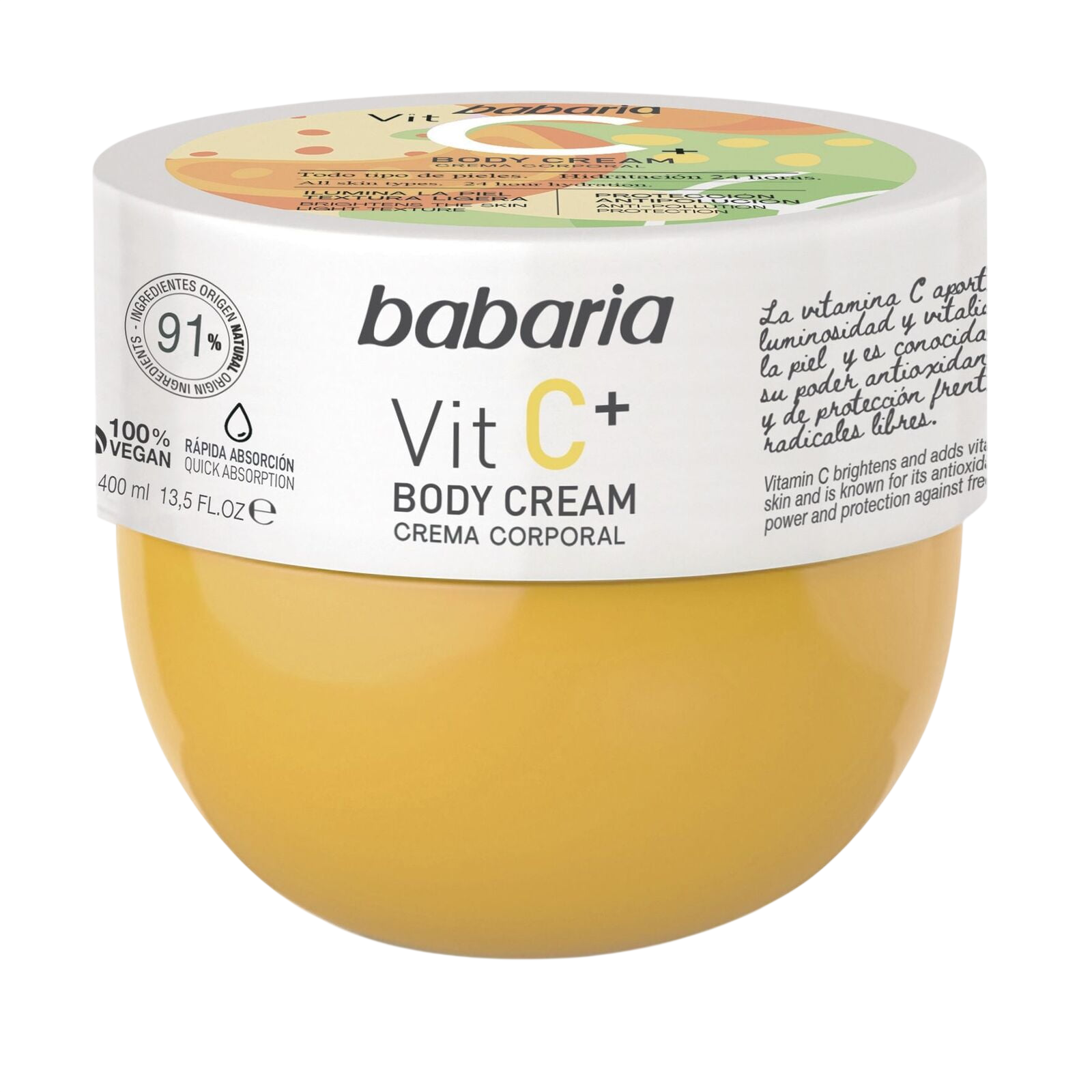 Crème Corporelle Éclaircissante à la Vitamine C