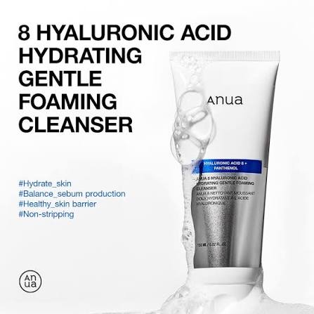 Gel Nettoyant Doux Hydratant à l'Acide Hyaluronique 8